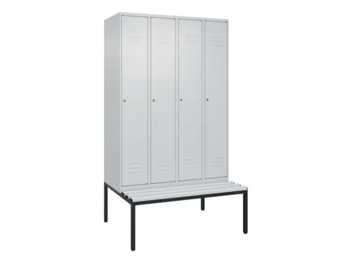locker voor scheiding van kleding,HxBxD 2120x1200x815mm,4vak