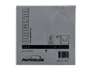 Envelop Papicolor 140x140mm Ravenzwart Gegomd - 3