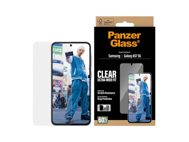 PanzerGlass Screen Protector Ultra-Wide Fit - Clear - Samsung Galaxy A