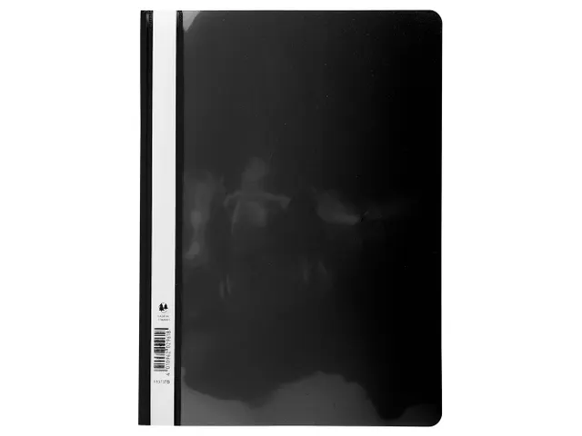 Snelhechtmappen stan daard PVC A4 zwart