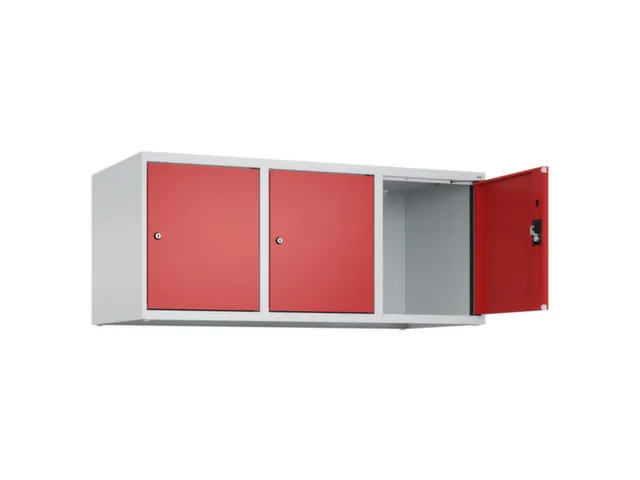opzetkast,v. locker,3vak.,vak B 400mm,HxBxD 500x1200x500mm