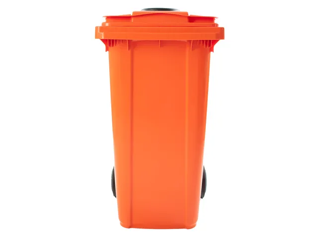 Container met rozet 240 Liter Oranje