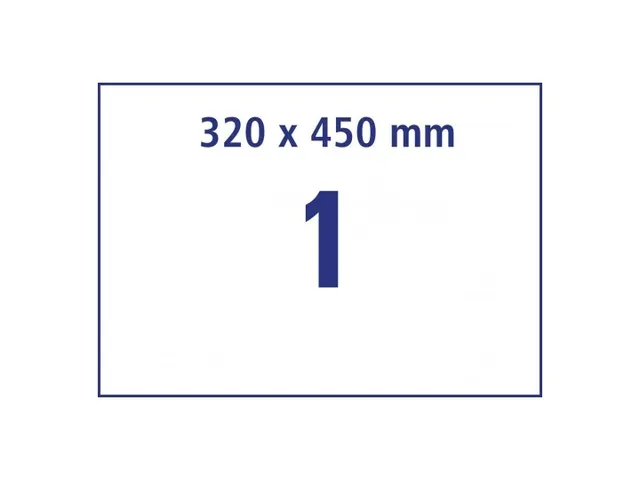 Antimicrobiële etiketten afneembaar transparant 450x320mm