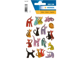 Etiket Herma 3337 Abstracte Katten 3x15 stickers - 1