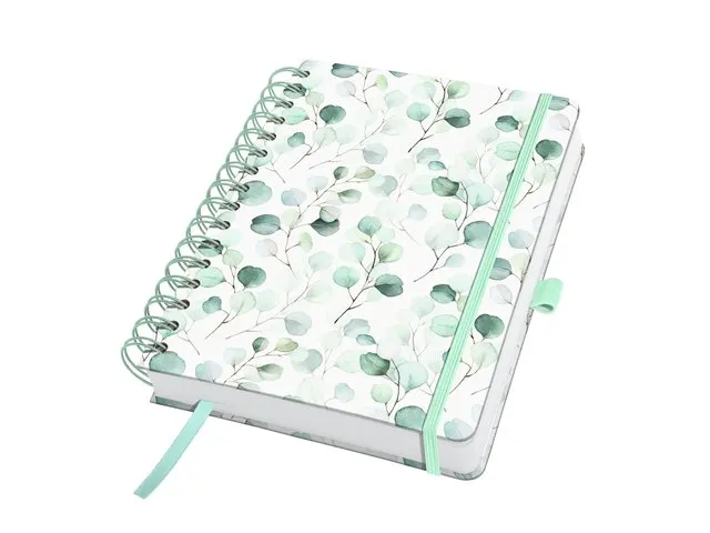 Notitieboek Jolie A5 spiraal Eucalyptus Day HC blanco 240 pag 120gr