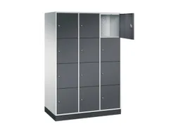 grootvolume-lockersysteem,RAL 7035/RAL 7021,HxBxD 1950x1220x600mm