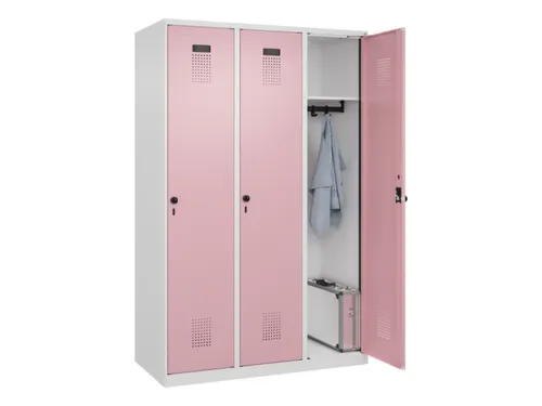 locker,HxBxD 1850x1200x500mm,3vak,vak B 400mm,draaigrendel