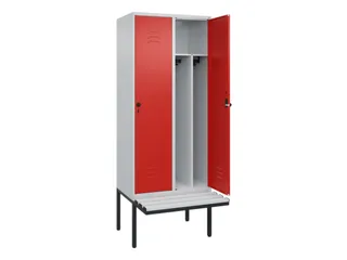 locker voor scheiding van kleding,HxBxD 2120x800x815mm,2vak - 2