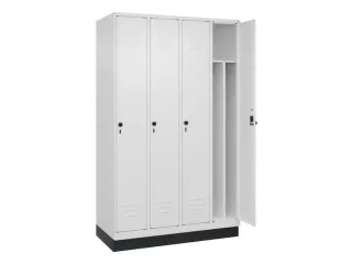 locker voor scheiding van kleding,HxBxD 1950x1200x500mm,4vak - 2