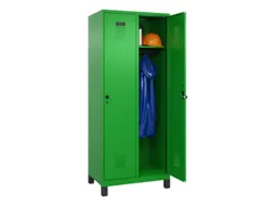 locker,HxBxD 1950x800x500mm,2vak,vak B 400mm,draaigrendel,voeten