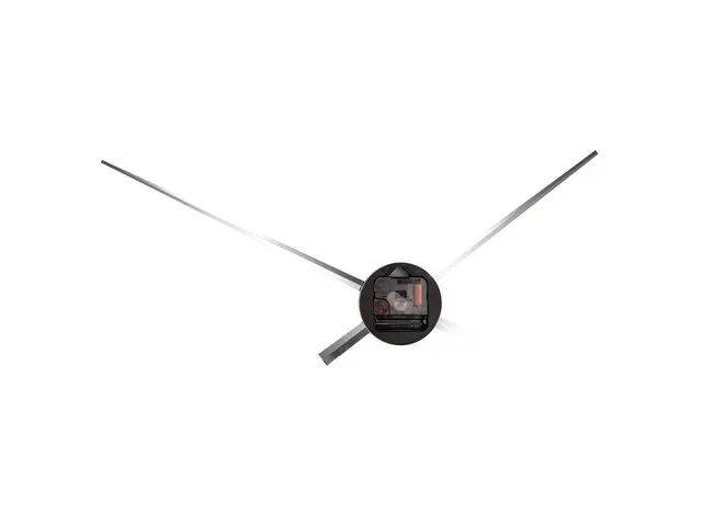 Wandklok NeXtime dia. 70cm zwart 'Hands'