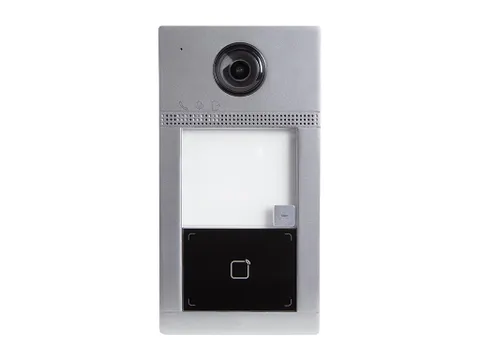 1 Knop IP Professionele Metalen Video Intercom Deurbel - Grijs - PoE