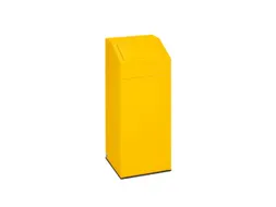 Afvalverzamelaar 76 Liter 890x380x380mm Recyclebaar Materiaal Geel