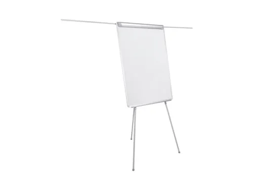 Flipchart Magnetisch Met Zijarmen Uitschuifbaar 100x70cm Lichtgrijs