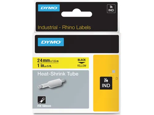 RHINO krimpkous 24 x 1,5 mm, zwart op geel