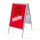 Stoepbord A1 complete set met print "ENTRÉE" Rood