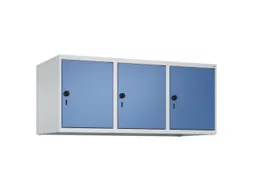 opzetkast,v. locker,3vak.,vak B 400mm,HxBxD 500x1200x500mm,vleugeldeur