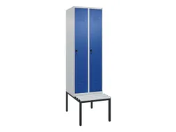 locker voor scheiding van kleding,HxBxD 2120x600x815mm,2vak