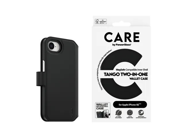 PanzerGlass CARE by Tango 2-in-1 Wallet Case w. Qi iPhone 17e |