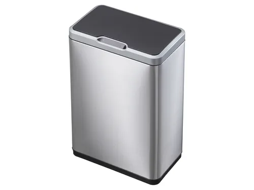 Afvalbak EKO Mirage Sensor 20+20 Liter mat RVS