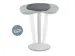 Ergo actieve zit/sta kruk met comfortzitting en gasveer 57-82cm grijs