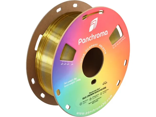 PLA Dual Silk 1,75mm goud-zilver 1kg Panchroma 3D Filament