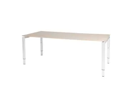 Domino Plus Bureau Hoogte Verstelbaar 2000x900mm Robson Eiken Wit 4-Po