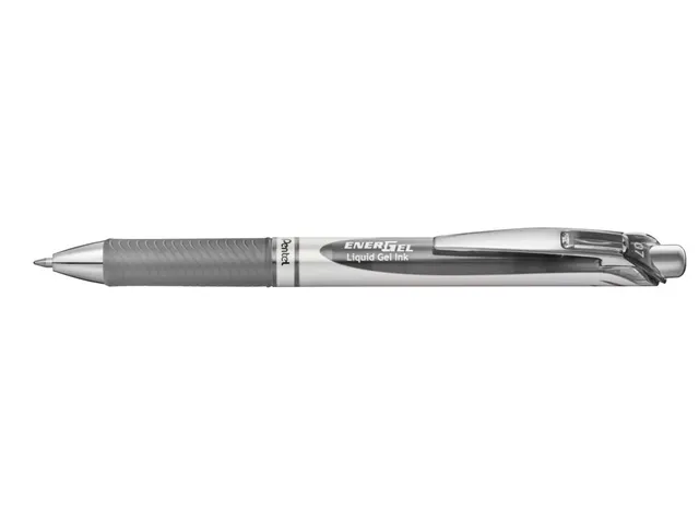 Gelschrijver Pentel BL77 Energel medium grijs 0.35 mm