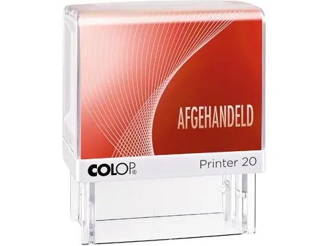 formulestempel Printer tekst: AFGEHANDELD