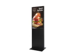 Digitale Totem Smart Line Display Zwart met 43 inch Samsung scherm