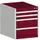 ladekast HxBxD 600x525x650mm 4laden romp RAL7035 front RAL3004