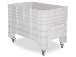 Stapelcontainer Pe Hxbxd 790x1030x630mm 276 Liter 4Wielen Grijs