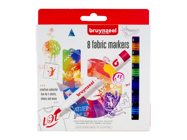 Textielstift Bruynzeel Teens set à 8 kleuren