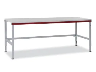 paktafel,HxBxD 690-960x1600x800mm,blad lichtgrijs,4voeten van staal - 3
