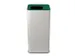 afvalbak,100l,HxBxD 800x385x385mm,romp staal wit