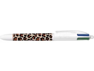 4-kleurenbalpen Leopard doos van 12 stuks assorti - 4