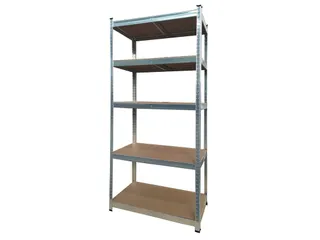 Stellingkast BRASQ 5 borden 90x40x180cm SU175 max 875 KG zilver - 1