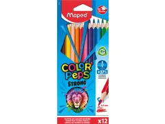 crayon de couleur Color'Peps Strong, 12 crayons en étui cartonné