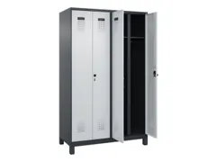 locker voor scheiding van kleding,HxBxD 1950x1200x500mm,4vak