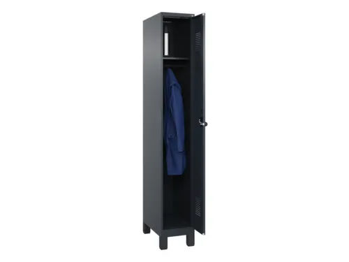 locker,HxBxD 1950x300x500mm,1vak,vak B 300mm,draaigrendel,voeten