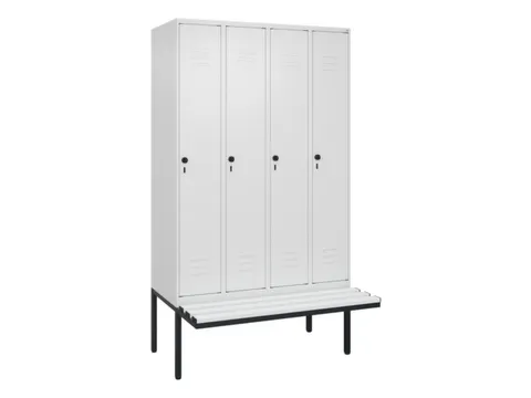 locker voor scheiding van kleding,HxBxD 2120x1200x815mm,4vak