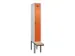 locker met bank,voor scheiding van kleding,HxBxD 2120x300x815mm,1vak