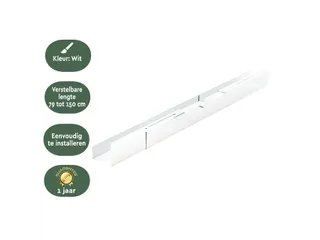 Kabelgoot BRASQ verstelbaar 75-150cm CT100 wit - 4