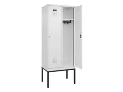 locker,HxBxD 2120x800x500mm,2vak,vak B 400mm,cil.-slot,voetonderstel