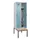 locker met bank,HxBxD 2120x600x815mm,2vak,vak B 300mm,draaigrendel