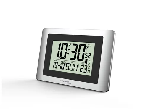 Digitale wandklok Technoline WS 8028 220x150x56mm zilver