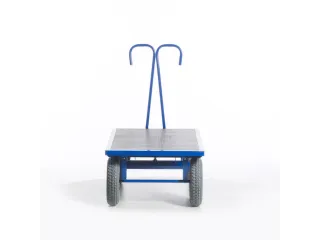 Handtrekwagen 1000kg 1600x800mm Luchtbanden Ral5010 - 5