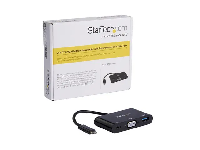 Usb-c Naar Vga Multifunctionele Adapter Power Delivery Usb-a Poort