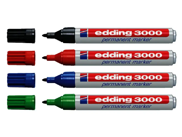 Viltstift edding 3000 rond groen 1.5-3mm