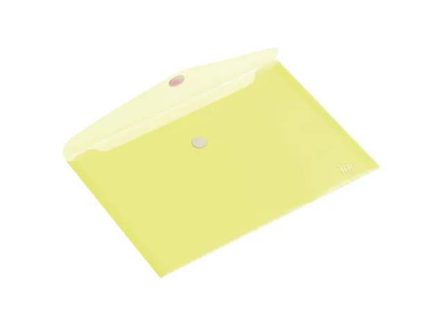 Enveloptas HF2 A5 250x180mm dwars transparant geel